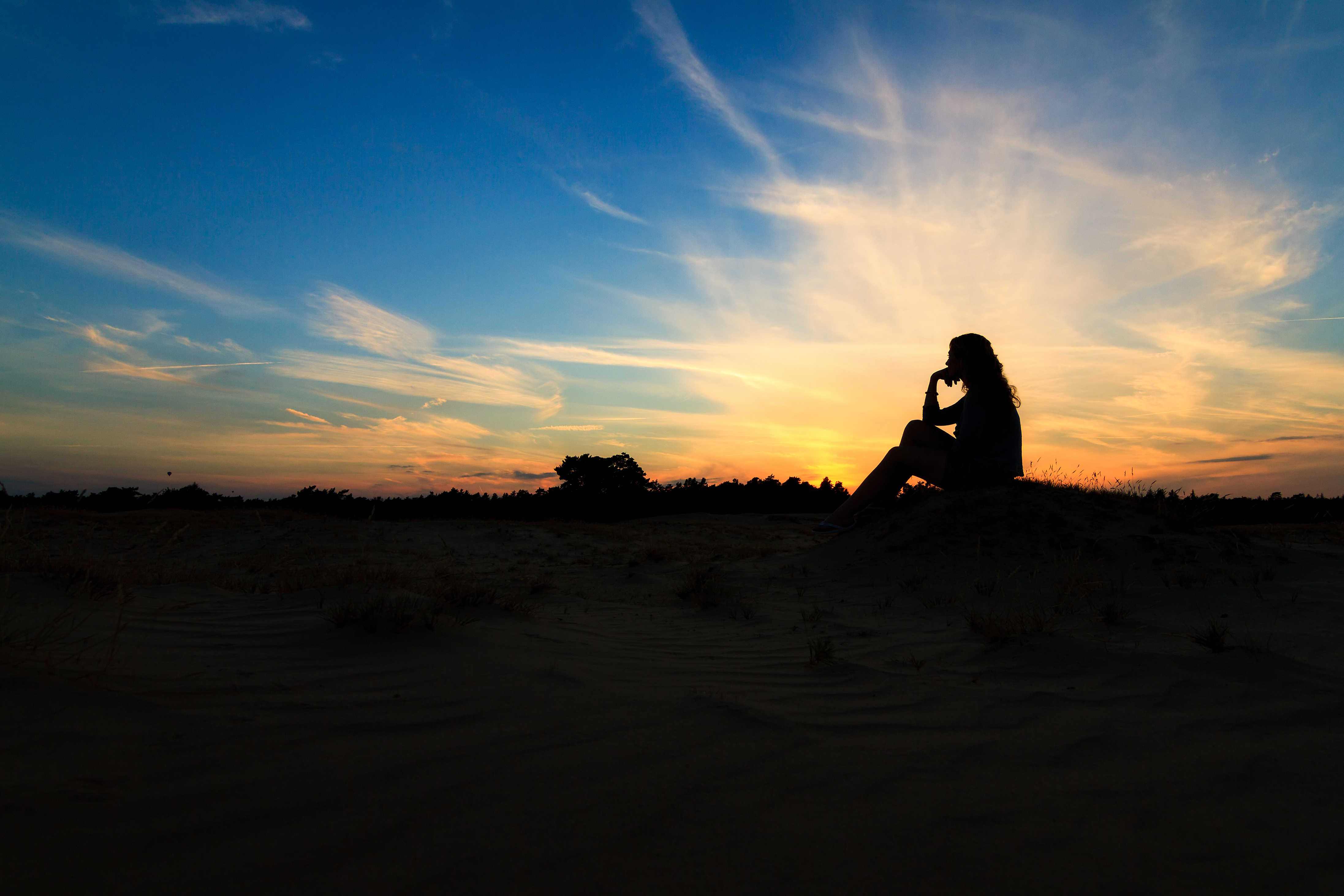 Sunset silhouette thoughts