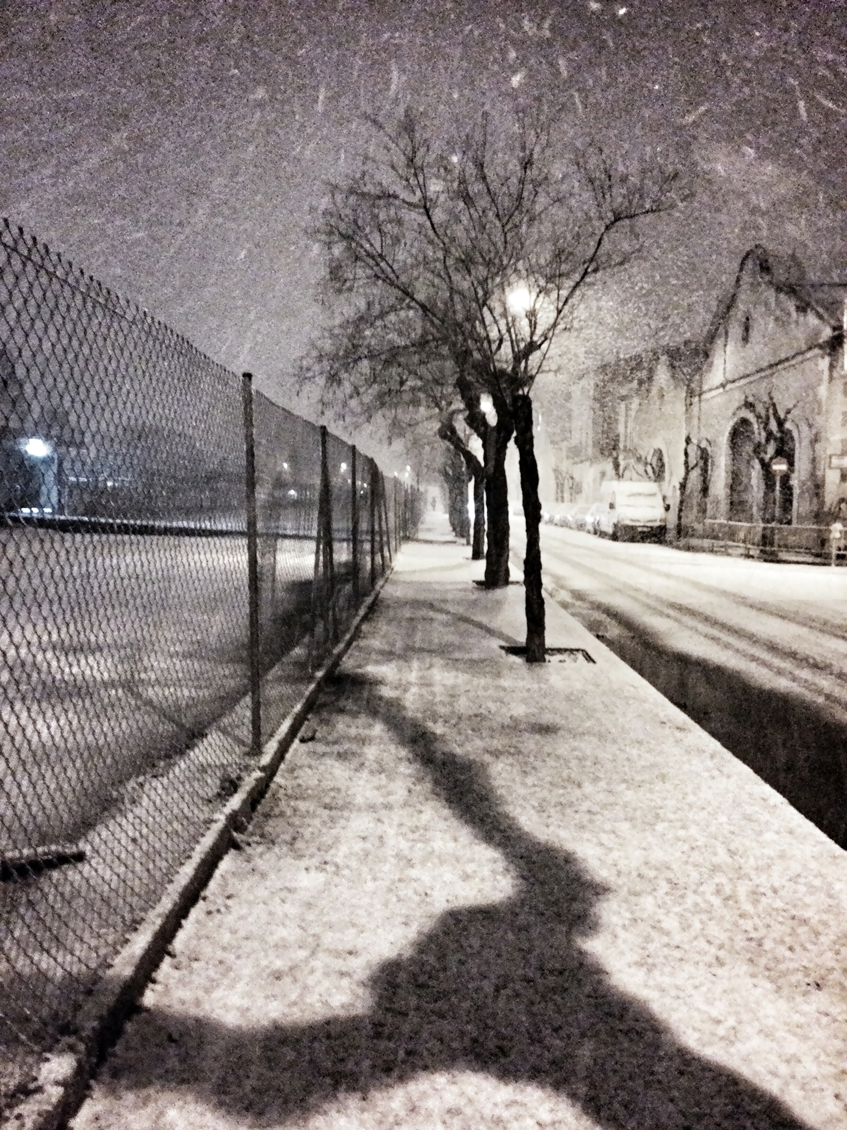 night snow snowing vertical 2015 street city